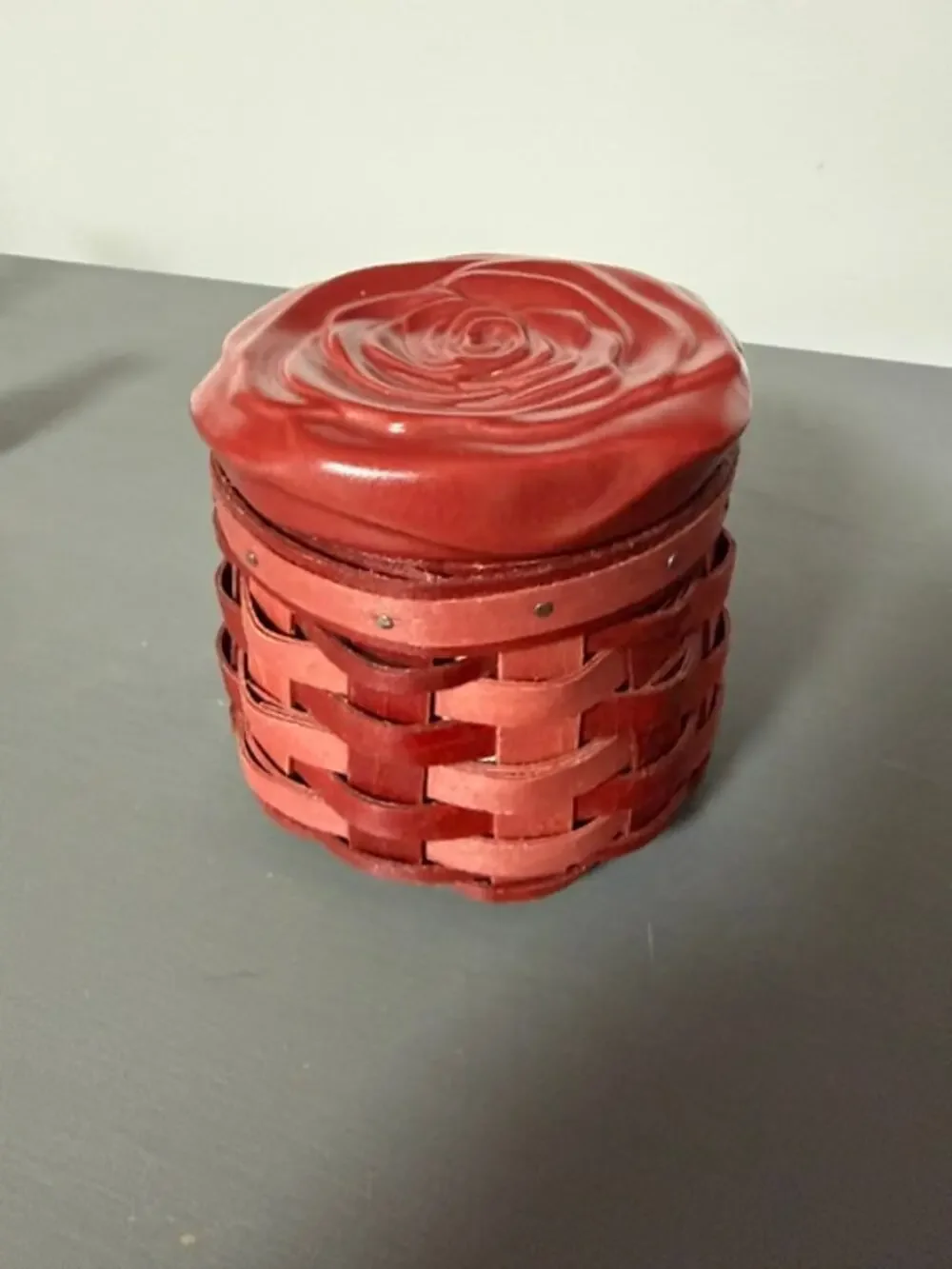 Longaberger Sweetheart Rosebud Basket 2014 Liner Protector Ceramic Topper